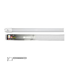 Λάμπα led Τ8 γυάλινη 150cm 24W 230V 3000Κ θερμό φως με τροφοδοσία στο 1 άκρο με γωνία φωτός 240° Ra>80