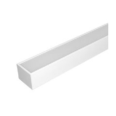 Λευκό γραμμικό φωτιστικό LED από αλουμίνιο 36W 230V θερμό λευκό φως 3000K 120cm με δυνατότητα επίτοιχης κρεμαστής και χωνευτής τοποθέτησης