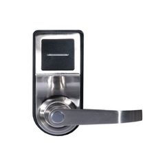 Κλειδαριά υψηλής ποιότητας Temic RFID FOX FL-D6606ST TEMIC SILVER σε ασημί με μαύρο χρώμα