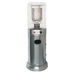 Θερμάστρα υγραερίου κυκλική mini με ύψος 1,35m 11kw inox (stainless steel) με κάλυψη έως 13m²