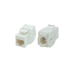 Keystone jack RJ45 UTP CAT 6 tooless 180° σε λευκό χρώμα με UL KJ6-43
