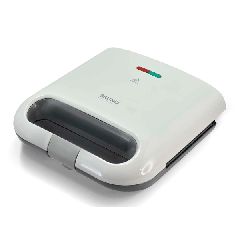 Τοστιέρα BRUNO 2 θέσεων 800W με αντικολλητικές πλάκες σε λευκό χρώμα