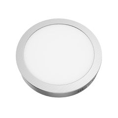 Φωτιστικό LED SLIM PANEL νίκελ ματ στρόγγυλο 230VAC 18W ενδιάμεσο χρώμα φωτός 4000K 1800Lm Φ209mm