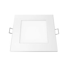 Φωτιστικό LED SLIM PANEL χωνευτό 6W θερμό χρώμα φωτός 3000K 450lm με εξωτερική διάσταση 118x118mm