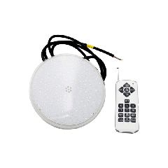 Λάμπα ρητίνης LED πισίνας λεπτή PAR56 24W 12AC RGB με 2 μέτρα καλώδιο και τηλεχειριστήριο αδιάβροχή IP68