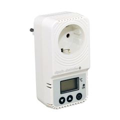 Θερμοστάτης πρίζας ψηφιακός BS-824 230V 16A για θερμοκρασία 0 έως +50 °C σε λευκό χρώμα με διάσταση 116x81x58mm