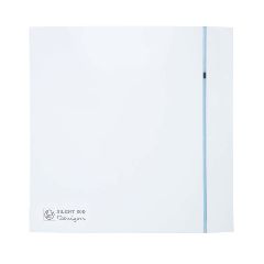 Εξαεριστήρας λουτρού S SILENT DESIGN 200 CHZ 16w Φ116 με φωτεινή ένδειξη τάμπερ αντεπιστροφής και υγροστάτη 60-90%