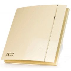 Εξαεριστήρας μπάνιου Φ100 S SILENT 100 CHZ IVORY DESIGN-4C 8W 85m³/h με χαμηλή στάθμη θορύβου 26.5dB