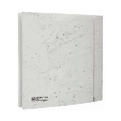 Εξαεριστήρας υψηλής αισθητικής SILENT 100 CZ DESIGN λευκός marble 8w Φ99 με τάμπερ αντεπιστροφής και χαμηλή στάθμη θορύβου