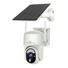 Smart ηλιακή κάμερα POWERTECH PT-1177 με ανάλυση 4MP WiFi με καταγραφή σε κάρτα SD, PTZ στεγανή IP65