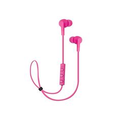 Ακουστικά Bluetooth Handsfree Stereo σε ροζ χρώμα με ενσωματωμένο μικρόφωνο & μπαταρία