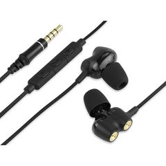 Ακουστικά ψείρες GOLD BLACK BLOW με υποδοχή jack 3.5mm σε μαύρο χρώμα με εξαιρετική ποιότητα ήχου