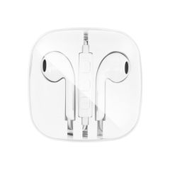 Ακουστικά ψείρες stereo jack 3.5mm για Apple & Android HR-ME25 σε λευκό χρώμα