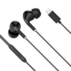 Ακουστικά in-ear με υποδοχή USB-C & μικρόφωνο Kruger C1 σε μαύρο χρώμα