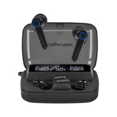Ασύρματα in-ear ακουστικά με θήκη φόρτισης - powerbank Kruger M19 μαύρο χρώμα
