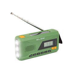 Φορητό αναλογικό ραδιόφωνο AM/FM με ηλιακό πάνελ και φακό BLOW RA11