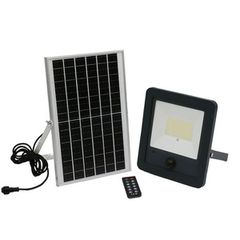 Ηλιακός προβολέας LED με ανιχνευτή κίνησης 200W 2000lm ενδιάμεσο φως 4000K και τηλεχειριστήριο