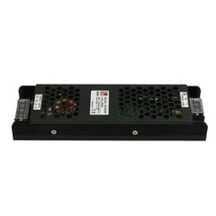 Μίνι τροφοδοτικό για ταινίες LED 24VDC 200W από αλουμίνιο σε μαύρο χρώμα με προστασία από υπερθέρμανση