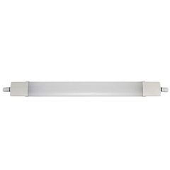 Φωτιστικό LED στεγανό οβάλ πολυκαρμπονικό PC επεκτεινόμενο 60cm 18W 230V 4000K ενδιάμεσο φως σε λευκό χρώμα