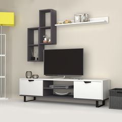 Σύνθεση τηλεόρασης Lonsa Megapap χρώμα λευκό 160x35x40εκ.
