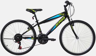Παιδικά Ποδήλατα Alpina 2022 ALPINA ALPHA MTB 24'' MAN BLACK-GREEN 1400A 2022