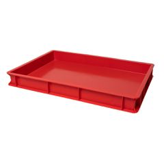 Κουτί ζύμης PEHD, 60x40x7cm, κόκκινο, Ιταλίας
