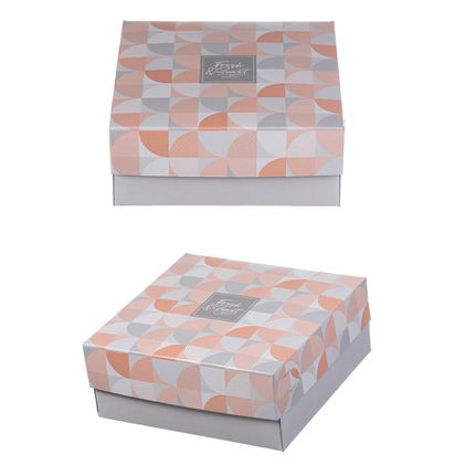 Κουτί ζαχαροπλαστικής μεταλιζέ, Sweet + Fresh, Νο 8, τιμή ανά κιλό - Συσκευασία 10 κιλών