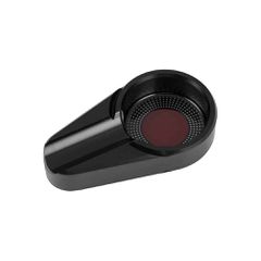 Σταχτοδοχείο πούρων από κράμα αλουμινίου, 12x6.8x2.5cm, 237gr, μαύρο