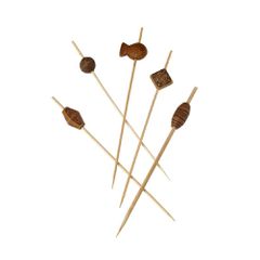 Πακέτο 100 Sticks 12cm Bamboo, Σχέδιο MAORI, Leone - 4 Πακέτα