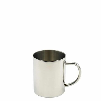 Κούπα διπλών τοιχωμάτων, INOX 18/10, φ7.6xΥ8.8cm, 300ml, με χέρι