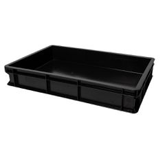 Κουτί ζύμης PEHD, 60x40x10cm, ανθρακί, Ιταλίας