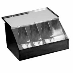 Καφεκούτι μεγάλο 4 θέσεων, Μαύρο, 33x23x17cm