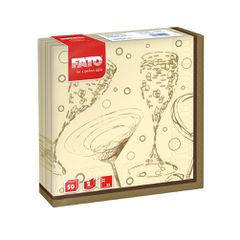 ΠΑΚΕΤΟ 50 Χαρτοπετσέτες 2Φ 33x33 Toast, FATO Ιταλίας - Συσκευασία 4 πακέτων