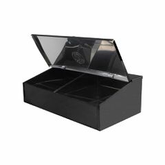 Καφεκούτι 2 Θέσεων, Ανοξείδωτο 18/0, βαμμένο μαύρο