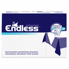 Πακέτο 750 Χαρτοπετσέτες Εστιατορίου Επαγγελματικές 24x24, λευκές, μαλακές - Συσκευασία 5 πακέτων