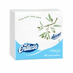 Πακέτο 100 Χαρτοπετσέτες Mega σχέδιο Ελιά