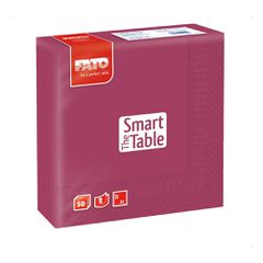 ΠΑΚΕΤΟ 50 Χαρτοπετσέτες 2Φ 33x33 μπορντώ, FATO Ιταλίας - Συσκευασία 4 πακέτων