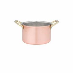 Κατσαρολάκι Βαθύ χάλκινο με 2 χερούλια φ12x7.5Υcm