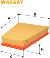 Wix Filters Φίλτρο Αέρα - WA6687