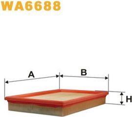 Wix Filters Φίλτρο Αέρα - WA6688