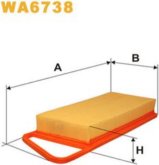 Wix Filters Φίλτρο Αέρα - WA6738