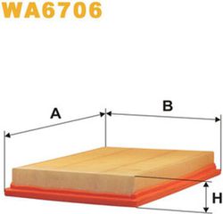 Wix Filters Φίλτρο Αέρα - WA6706