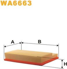 Wix Filters Φίλτρο Αέρα - WA6663