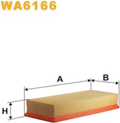 Wix Filters Φίλτρο Αέρα - WA6166
