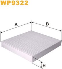 Wix Filters Φίλτρο, Αέρας Εσωτερικού Χώρου - WP9322