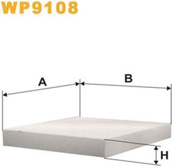 Wix Filters Φίλτρο, Αέρας Εσωτερικού Χώρου - WP9108