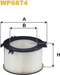 Wix Filters Φίλτρο, Αέρας Εσωτερικού Χώρου - WP6874