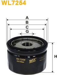 Wix Filters Φίλτρο Λαδιού - WL7254