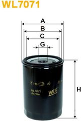Wix Filters Φίλτρο Λαδιού - WL7071