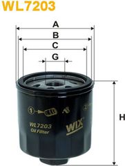 Wix Filters Φίλτρο Λαδιού - WL7203